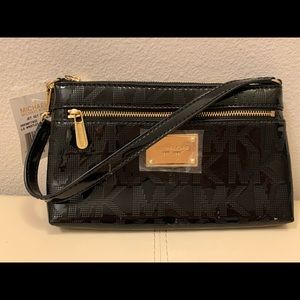 NWT Michael Kors black clutch